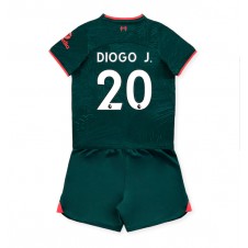 Liverpool Diogo Jota #20 Tredjedraktsett Barn 2022-23 Kortermet (+ korte bukser)
